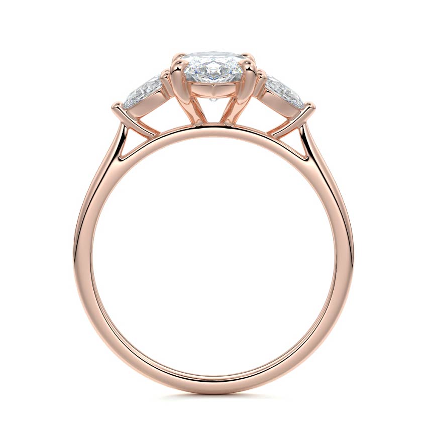MQ/PS 3 STONES RING