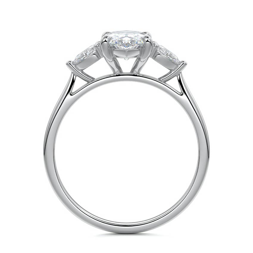 MQ/PS 3 STONES RING