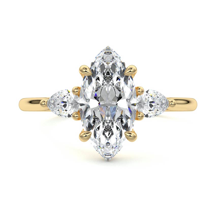 MQ/PS 3 STONES RING