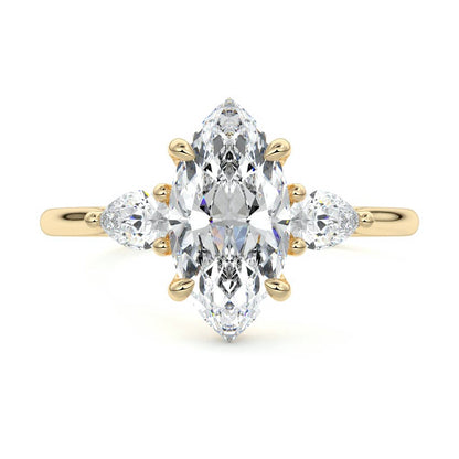 MQ/PS 3 STONES RING