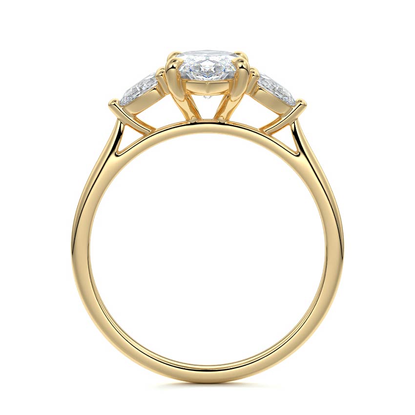 MQ/PS 3 STONES RING