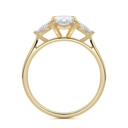 MQ/PS 3 STONES RING
