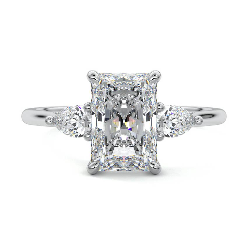RAD/PS 3 STONES RING