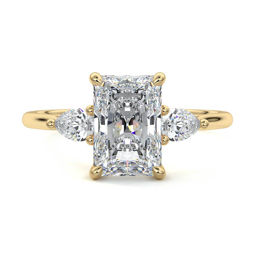 RAD/PS 3 STONES RING