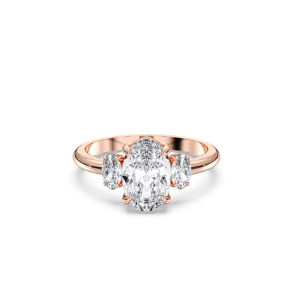 OVAL 3 STONES RING