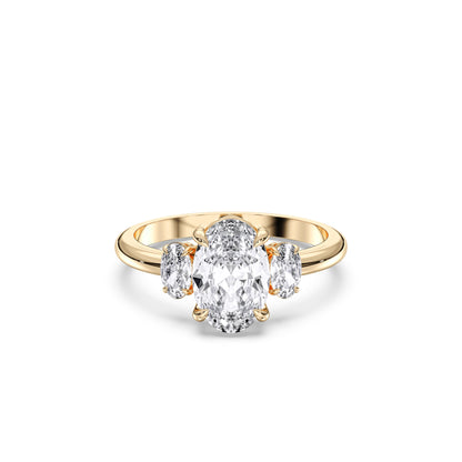 OVAL 3 STONES RING