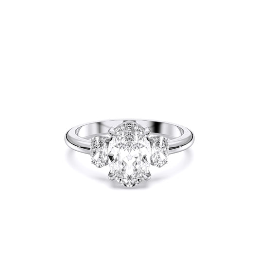 OVAL 3 STONES RING
