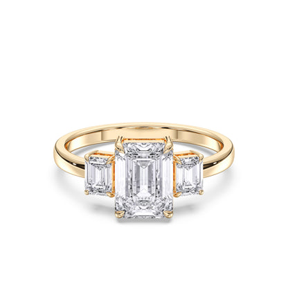 EMERALD/EM 3 STONES RING