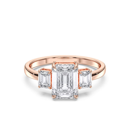 EMERALD/EM 3 STONES RING