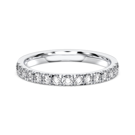 SIDE STONE THIN MATCHING WEDDING BAND