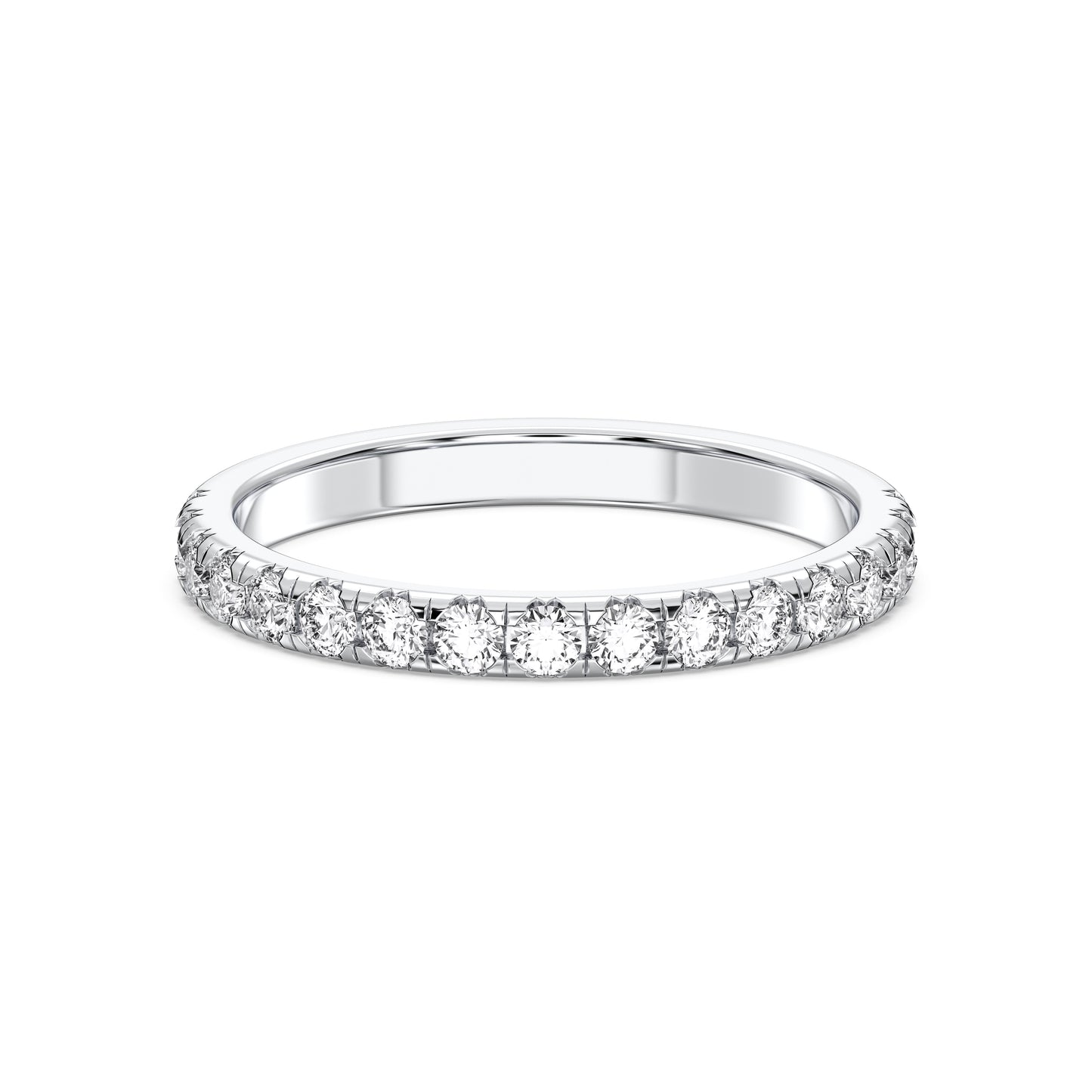 HIDDEN HALO WITH SIDE STONE MATCHING BAND