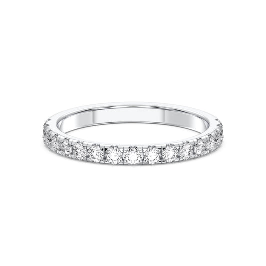 HIDDEN HALO WITH SIDE STONE MATCHING BAND