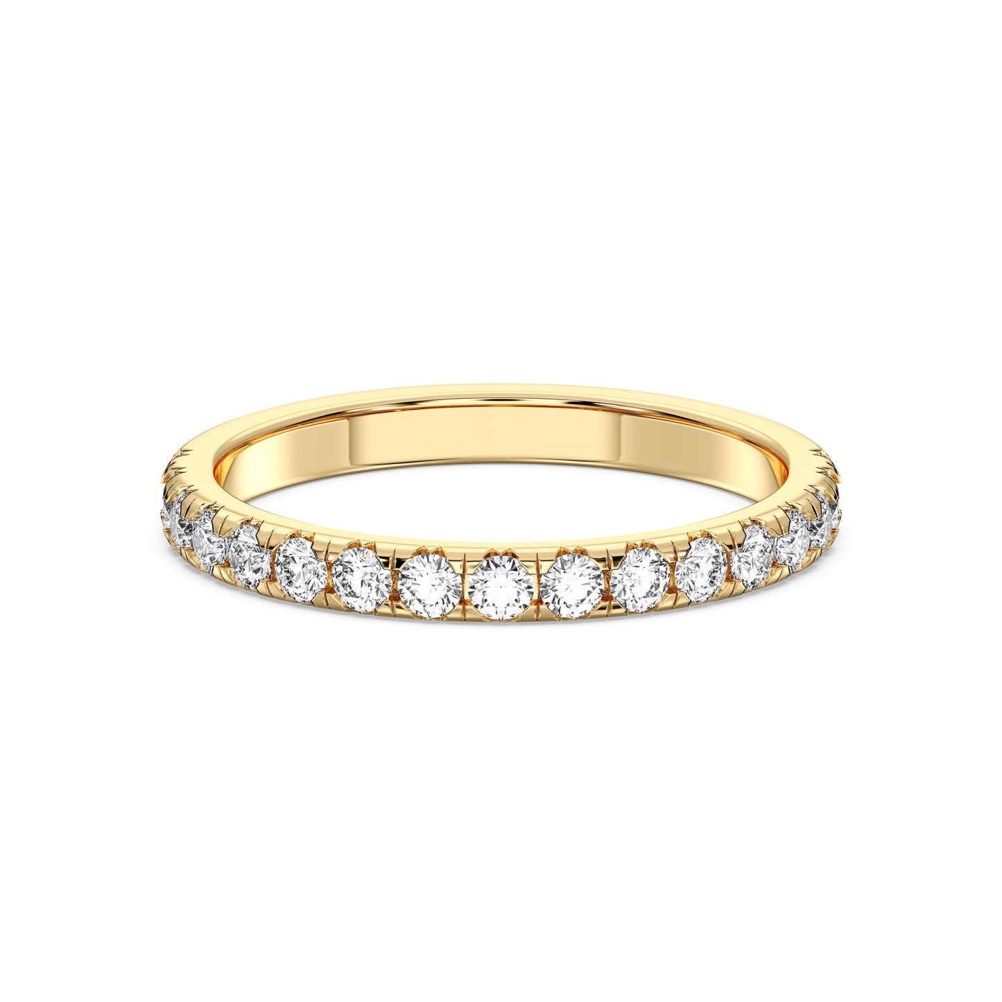 HIDDEN HALO WITH SIDE STONE MATCHING BAND