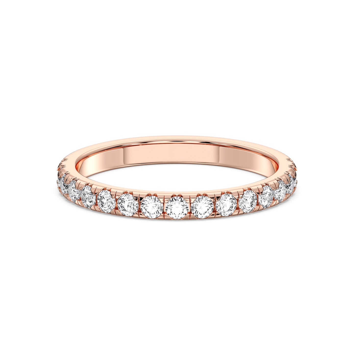 HIDDEN HALO WITH SIDE STONE MATCHING BAND