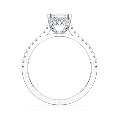 EL.CUSHION HIDDEN HALO WITH SIDE STONE