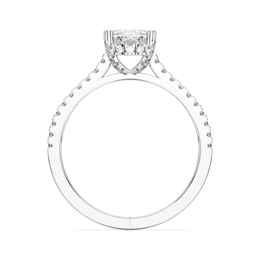 EL.CUSHION HIDDEN HALO WITH SIDE STONE