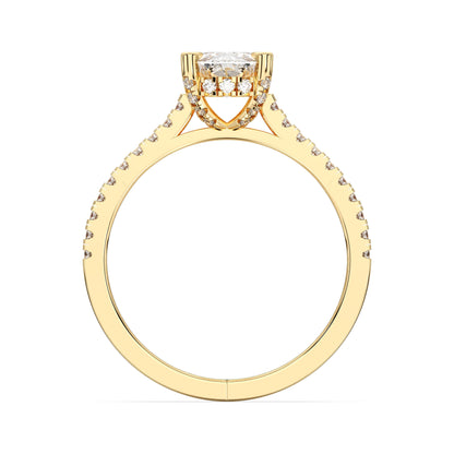 EL.CUSHION HIDDEN HALO WITH SIDE STONE