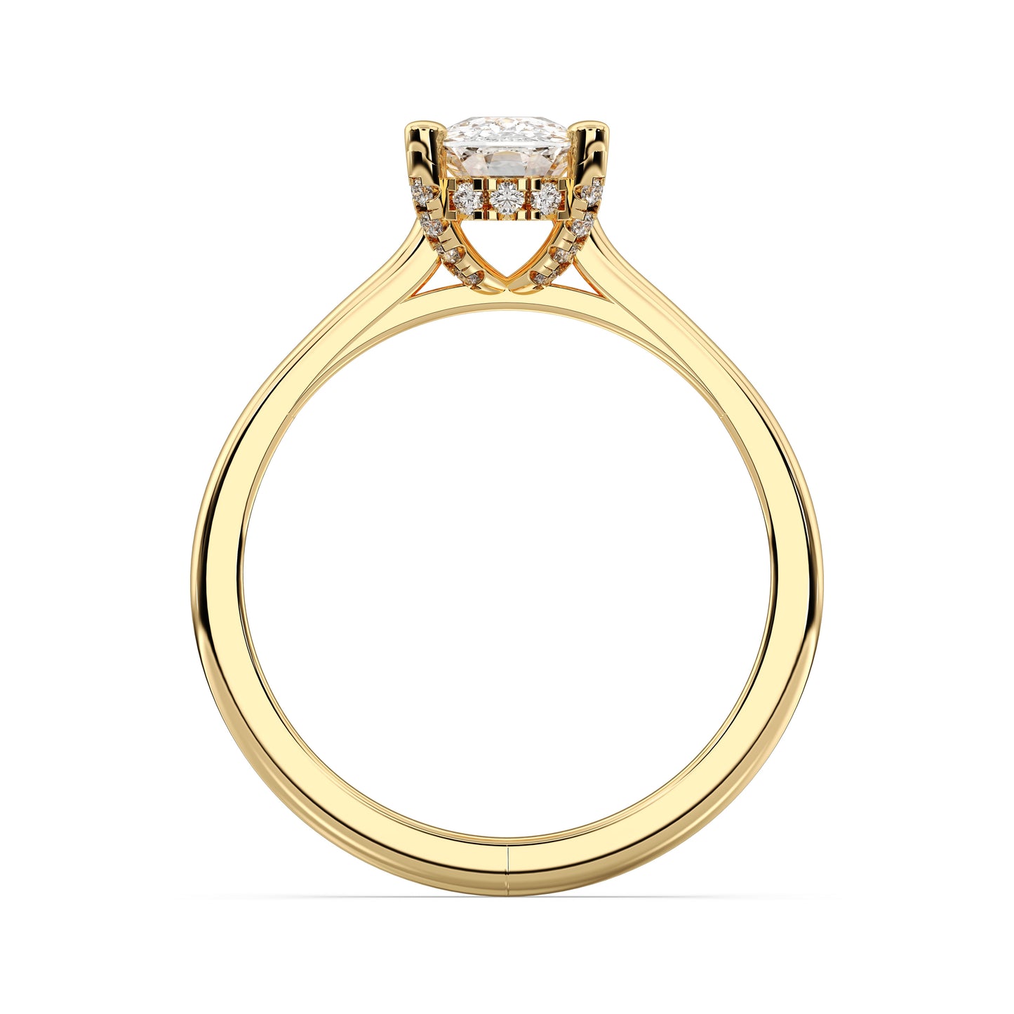 EL.CUSHION HIDDEN HALO RING