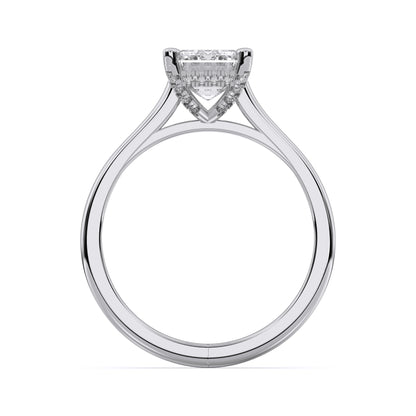 EMERALD HIDDEN HALO RING