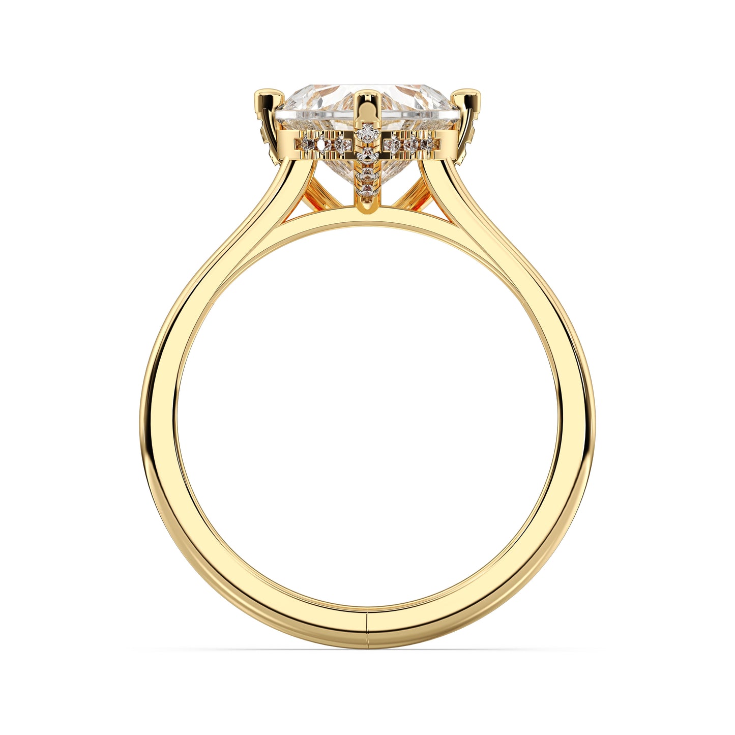 HEART HIDDEN HALO RING