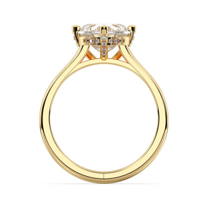 HEART HIDDEN HALO RING