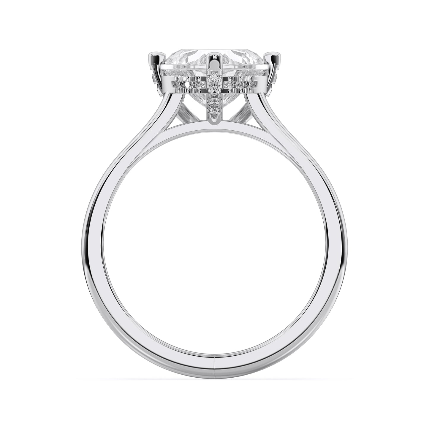 HEART HIDDEN HALO RING