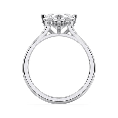 HEART HIDDEN HALO RING