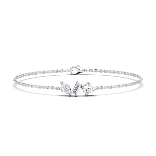 3STONE MULTISHAPE  BRACELET