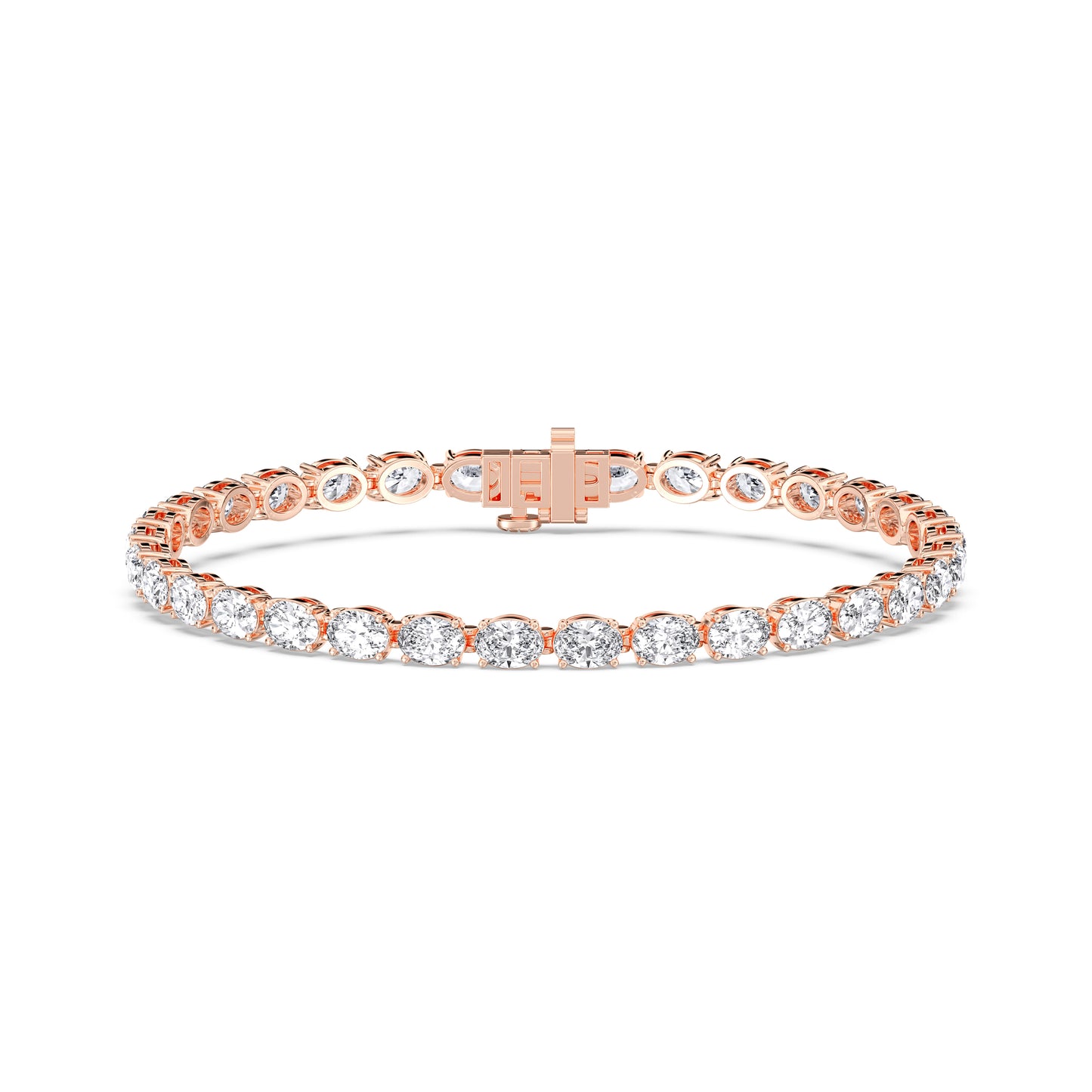 OVAL TENNIS BRACELET (E-W)