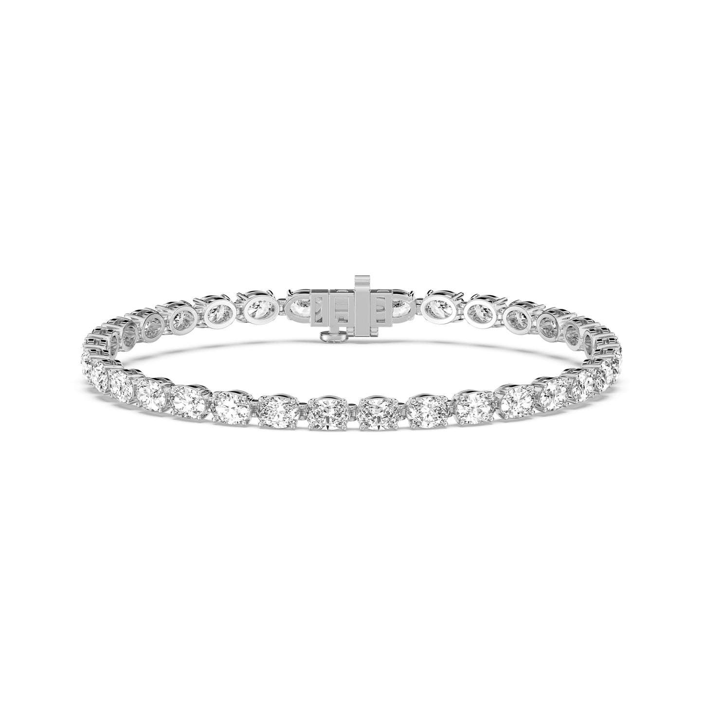 OVAL TENNIS BRACELET (E-W)