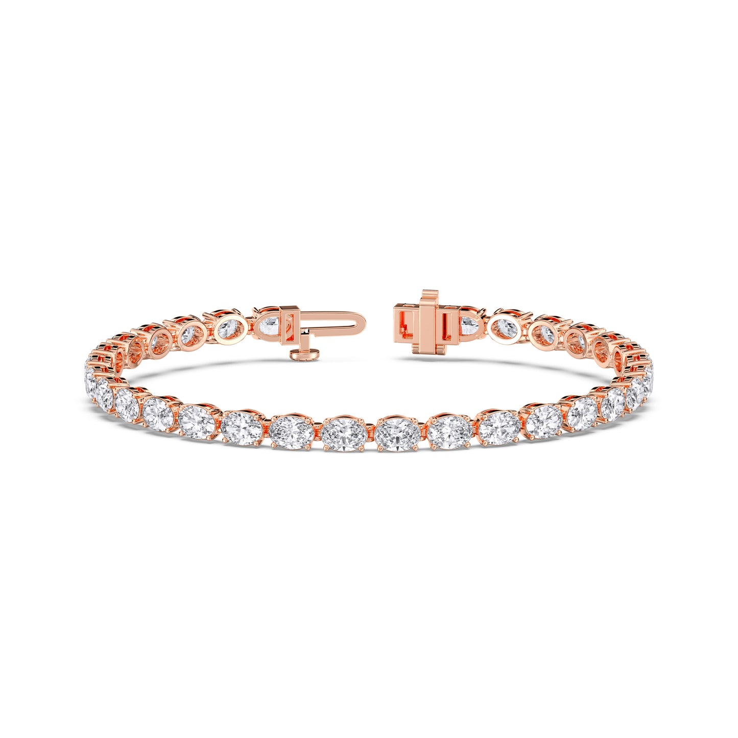 OVAL TENNIS BRACELET (E-W)