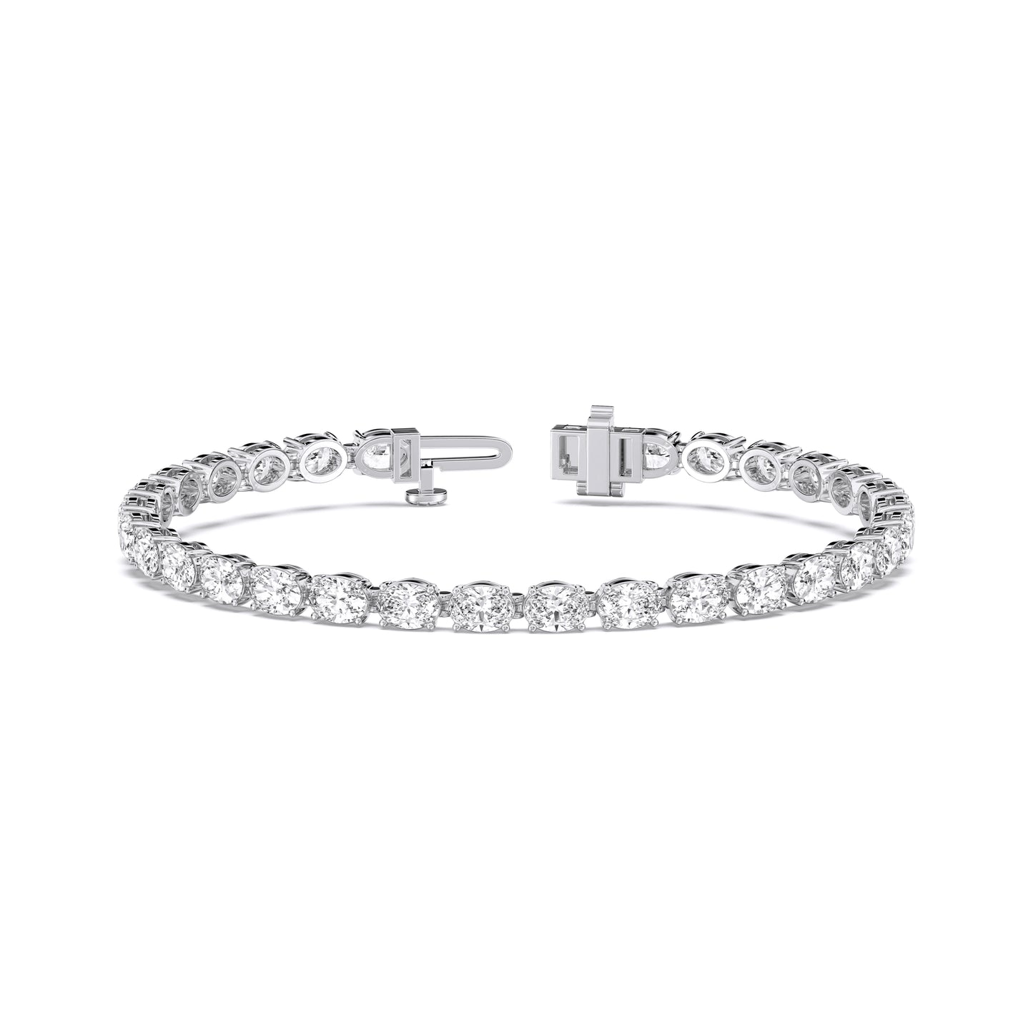 OVAL TENNIS BRACELET (E-W)
