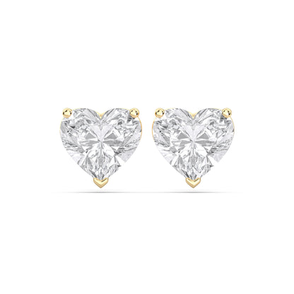 HEART 3PRONG STUDS