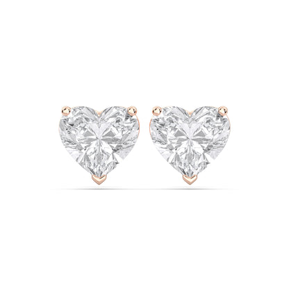 HEART 3PRONG STUDS
