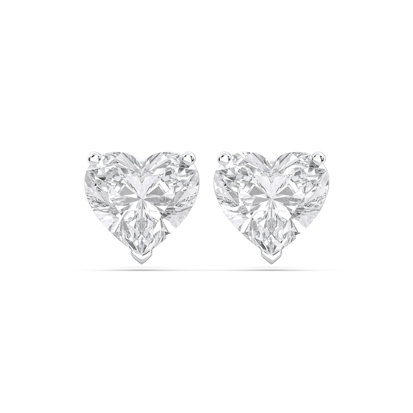 HEART 3PRONG STUDS