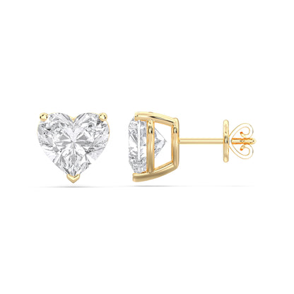 HEART 3PRONG STUDS