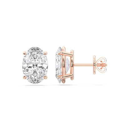 OVAL 4PRONG STUDS