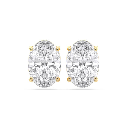 OVAL 4PRONG STUDS