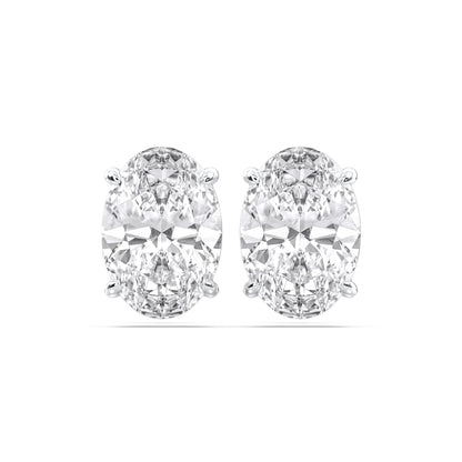 OVAL 4PRONG STUDS