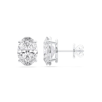 OVAL 4PRONG STUDS