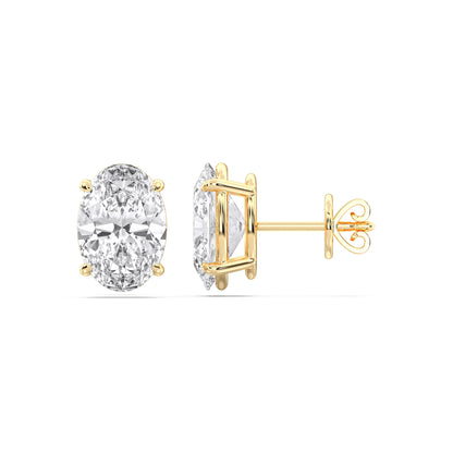 OVAL 4PRONG STUDS