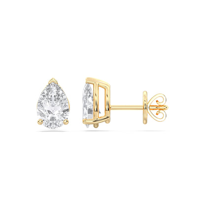 PEAR 3PRONG STUDS