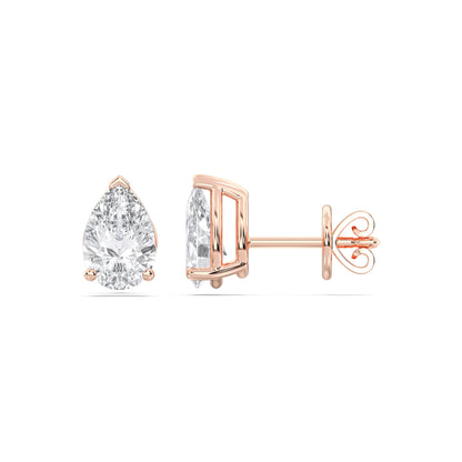 PEAR 3PRONG STUDS
