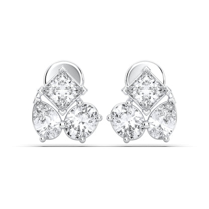MIX SHAPE CLUSTER EARRING