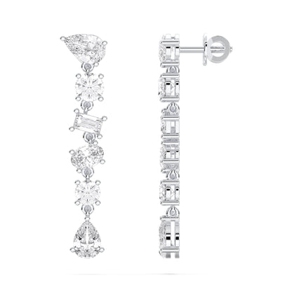 MIX SHAPE DROPS EARRINGS