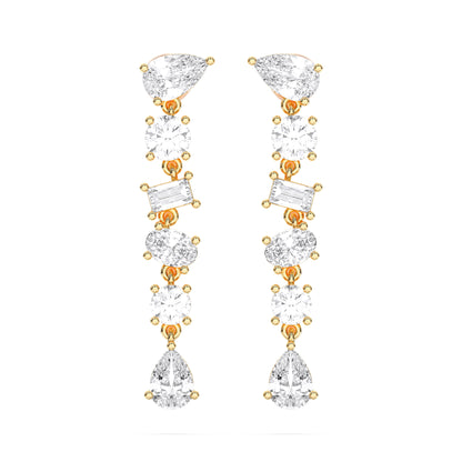 MIX SHAPE DROPS EARRINGS