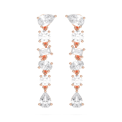 MIX SHAPE DROPS EARRINGS