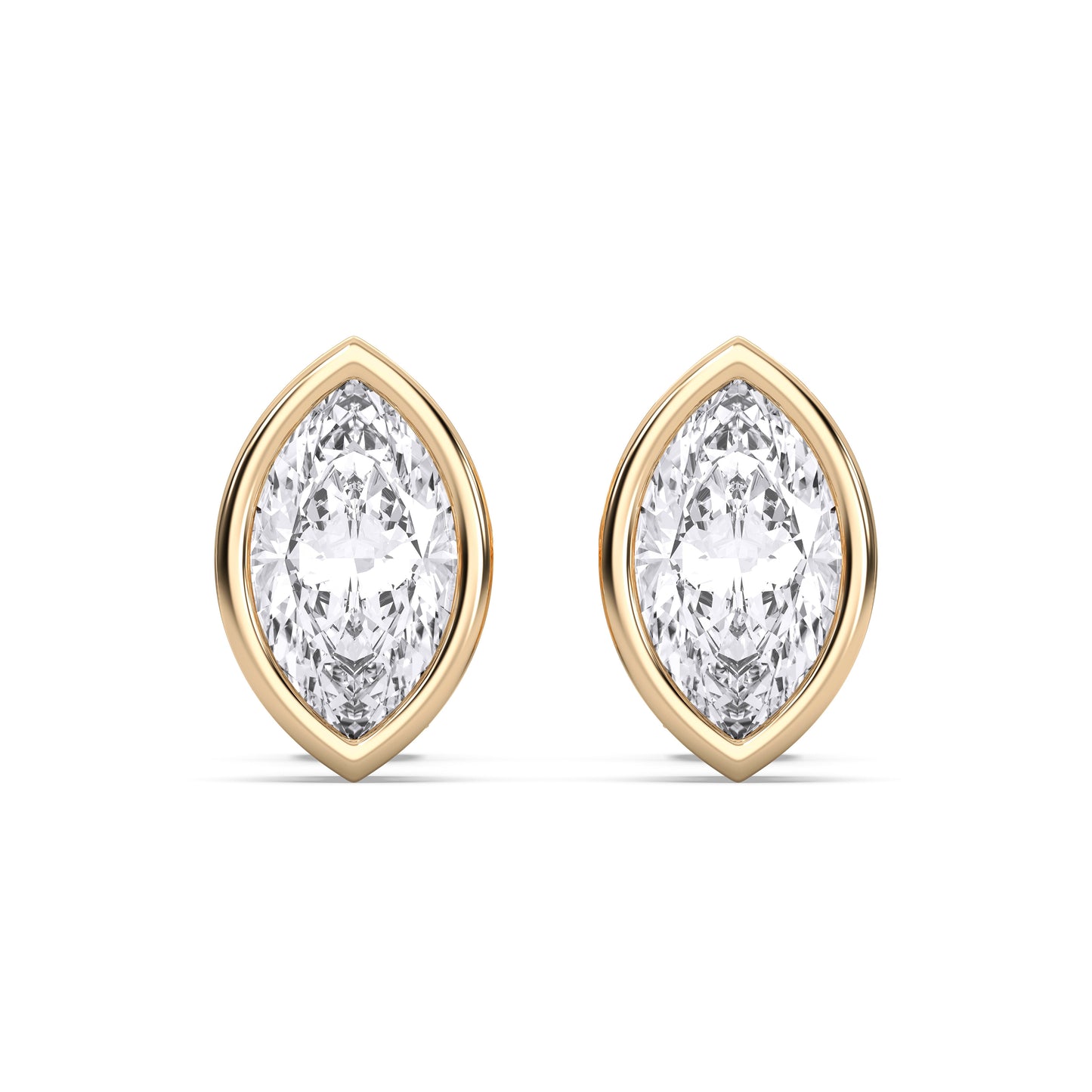 MARQUISE BEZEL STUDS