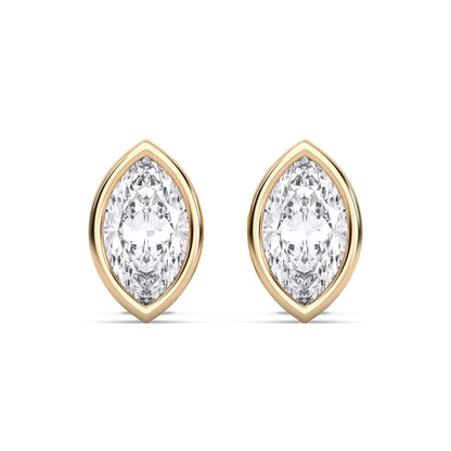 MARQUISE BEZEL STUDS