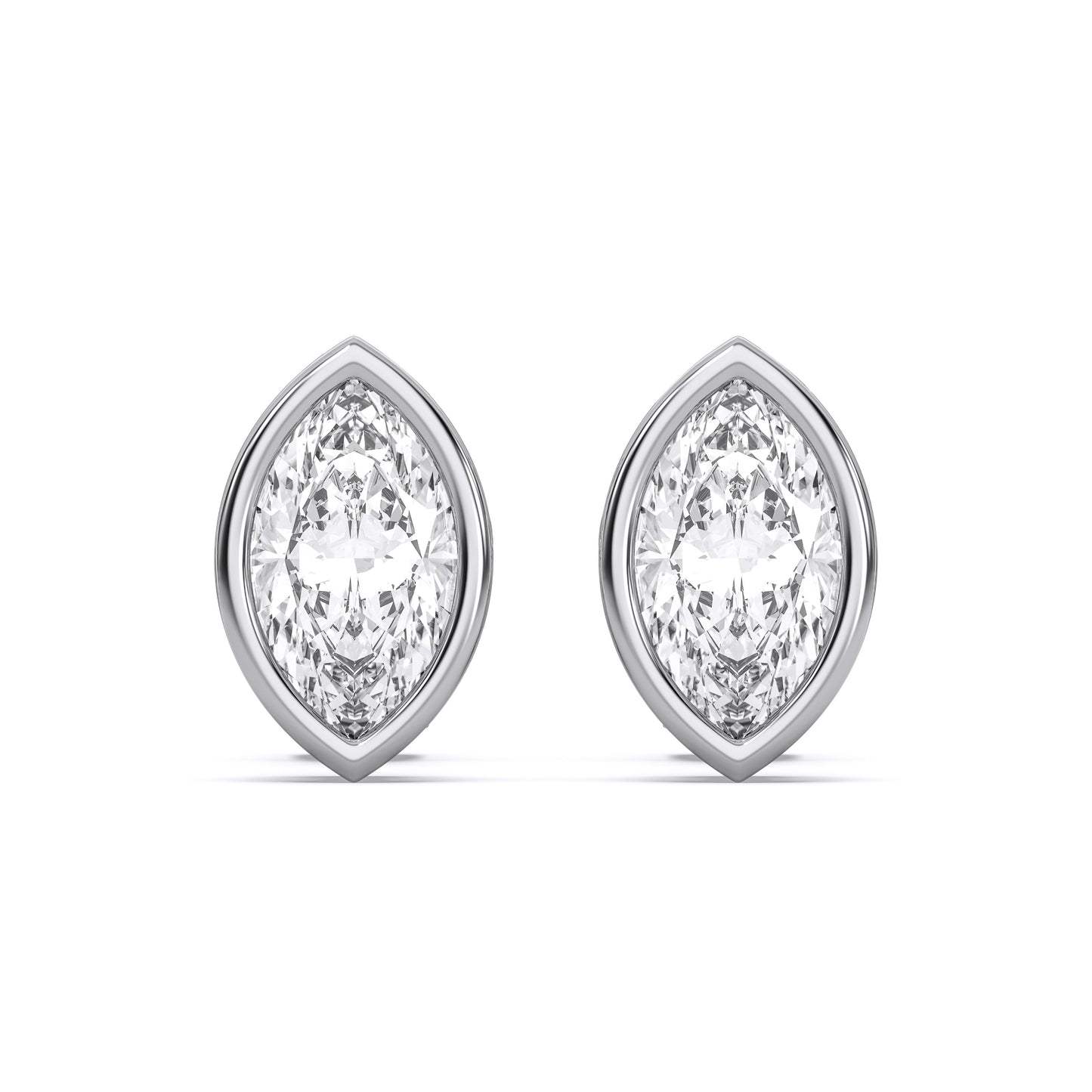 MARQUISE BEZEL STUDS